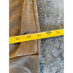 🤎 Brown Washed Plaid Zip-Up Hoodie – Size XL